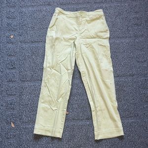a new day stretchy light green straight leg crop pants